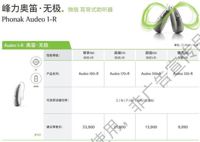试听机介绍—峰力太极和无极助听器简介，附价格表！
