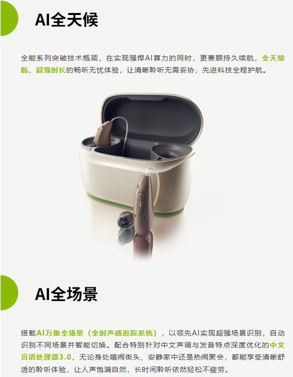 实力登场！峰力AI人工智能全能系列助听器亚洲首发！